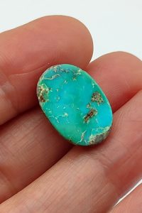 Oval turquoise stone